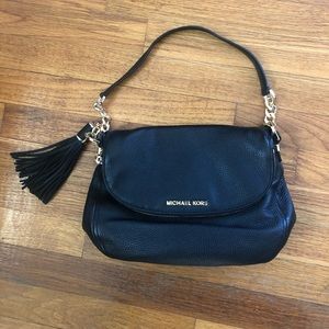 Michael kors handbag gold black leather